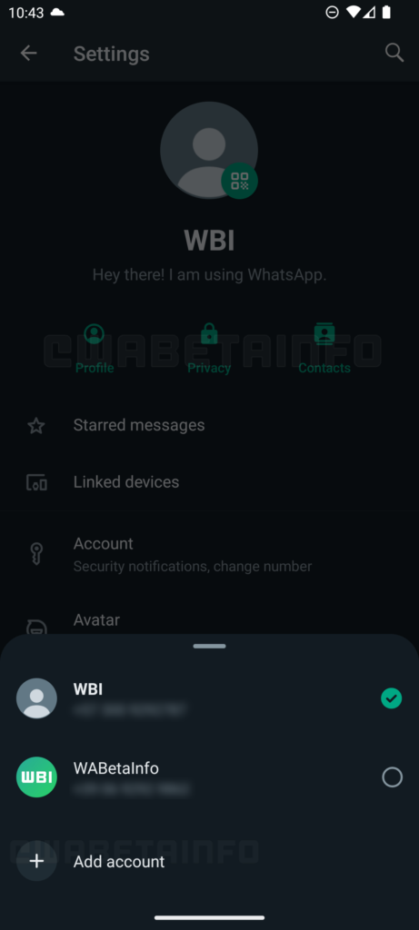 WA MULTI ACCOUNT FEATURE ANDROID